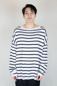 Unnecessary Oversized Cashmere Cotton blended Knitted Crew Neck Sweater